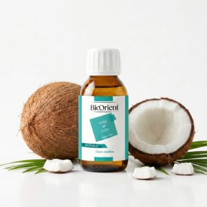 flacon huile coco naturelle 90ml soin cheveux et corps