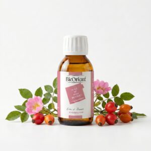 huile végétale rose musquée orange naturelle cicatrices taches brunes